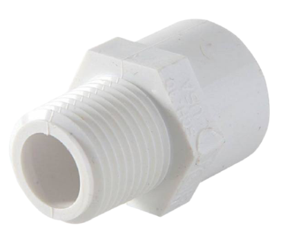 Adaptador PVC macho 1/2" SCH-40